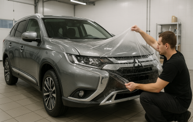 Поклейка бронепленки на автомобили Mitsubishi: защита для кроссоверов и седанов