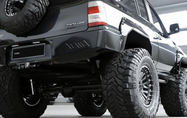 Бампер Mitsubishi Pajero 3: задний и передний варианты